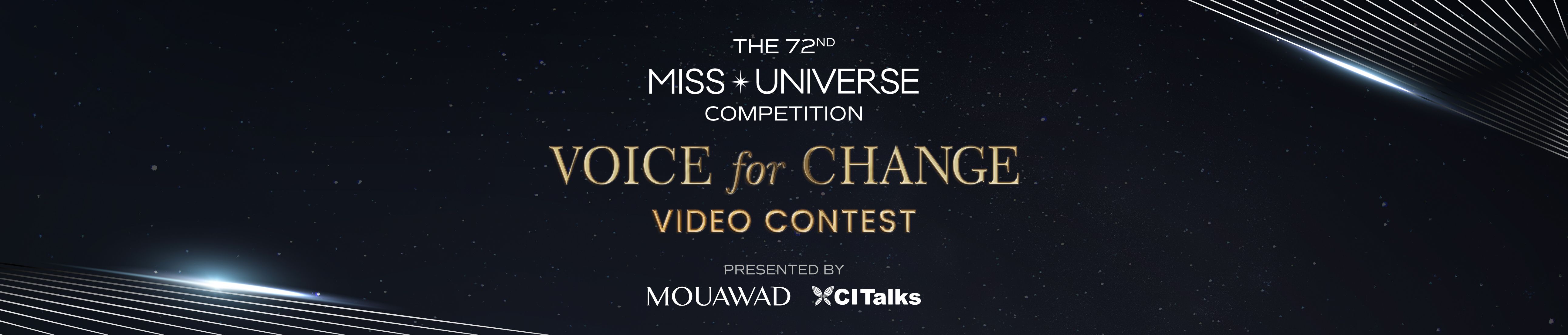 Announcing Miss Universe 2023 Voice for Change